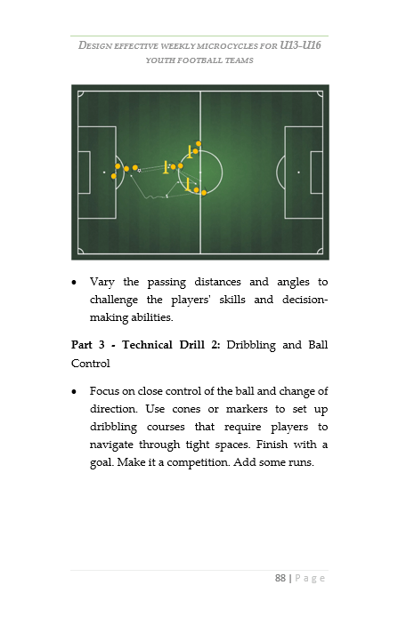 DESIGN EFFECTIVE WEEKLY MICROCYCLES FOR U13-U16 YOUTH FOOTBALL TEAMS