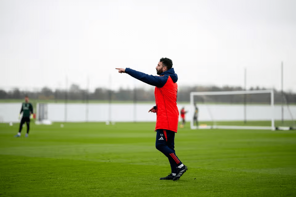 Ruben Amorim in training Manchester united